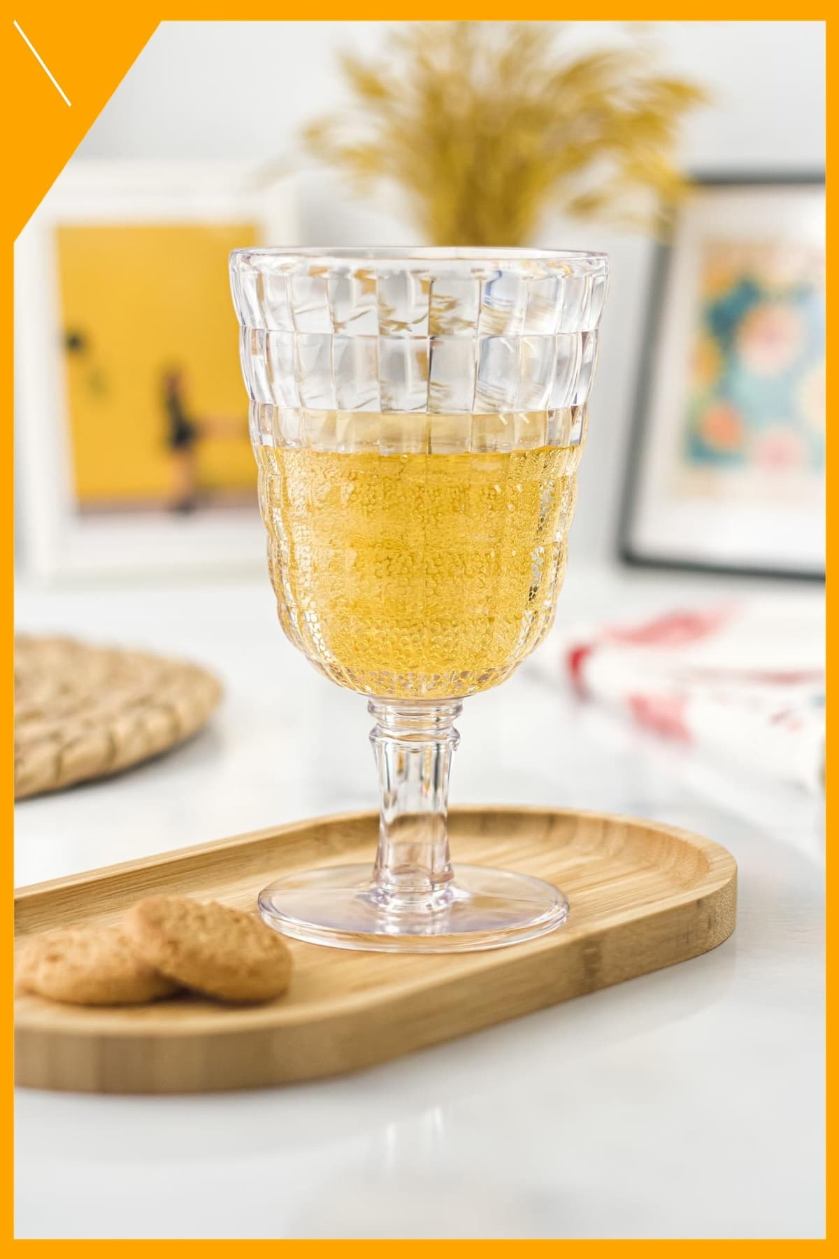 Allegra 6'lı Şeffaf Akrilik Kadeh Seti 450 ml Kırılmaz Su Meşrubat Bardağı