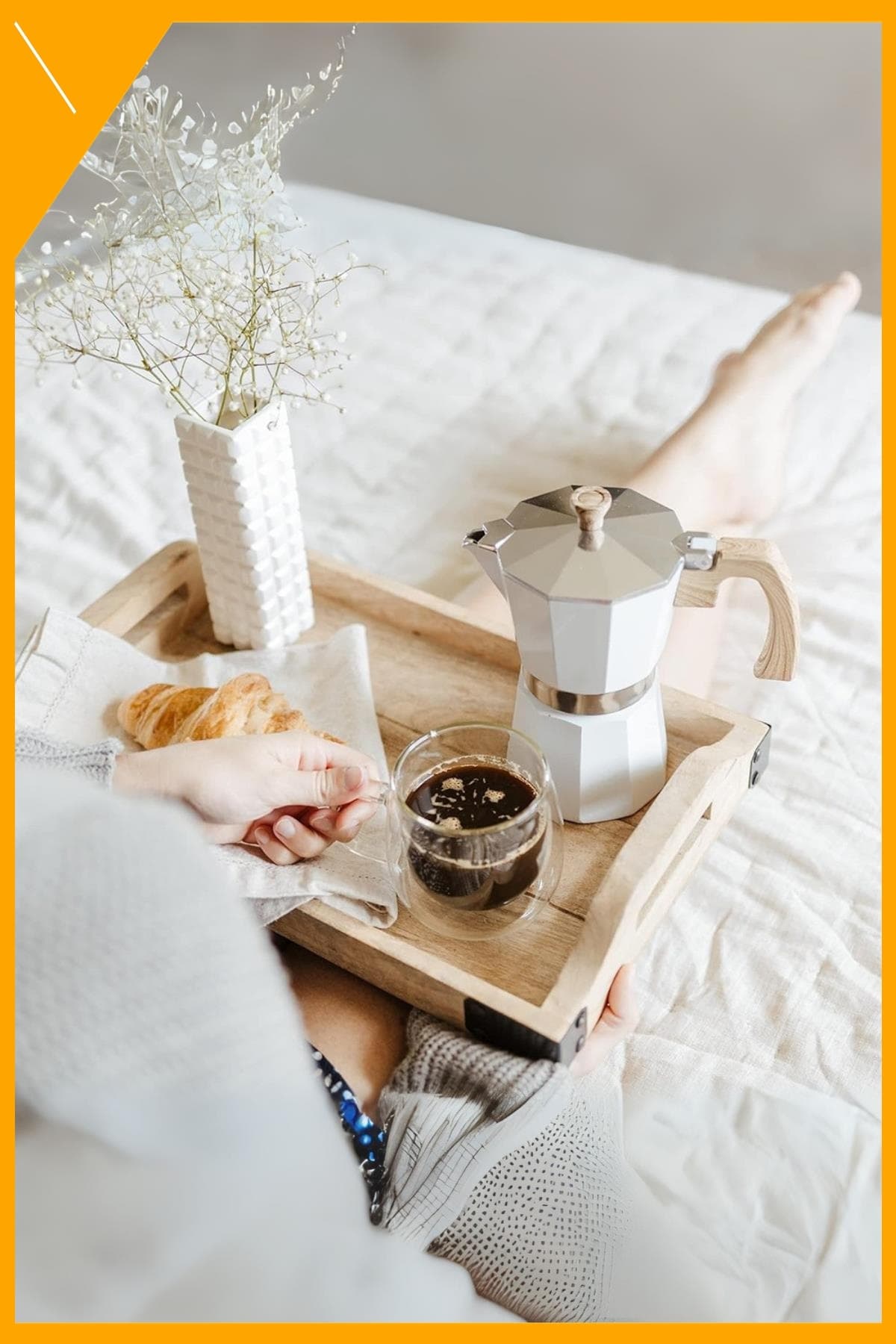 Beyaz Moka Pot 6 Fincanlık 300 ml Alüminyum İtalyan Kahve Demleme Cezvesi